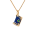 18K Solid Yellow Gold Natural Emerald Diamond Lapis MAGIC BOOK Pendant