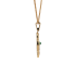 18K Solid Yellow Gold Natural Emerald Black Onyx TWISTING CLOCK Pendant