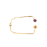 18KG Japanese Akoya Pearl Natural Amethyst Diamond Bangle