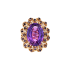 14KG 25.60ct Natural Purple Amethyst Sapphire Ring