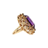 14KG 25.60ct Natural Purple Amethyst Sapphire Ring