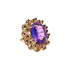 14KG 25.60ct Natural Purple Amethyst Sapphire Ring