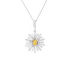 18KG 0.18ct Natural Untreated Yellow Diamond Necklace