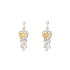 18KG 0.85ct Natural Untreated Fancy Yellow Diamond Earrings