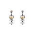 18KG 0.85ct Natural Untreated Fancy Yellow Diamond Earrings