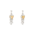 18KG 0.85ct Natural Untreated Fancy Yellow Diamond Earrings