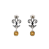 18KG 0.32ct Natural Untreated Fancy Yellow Diamond Earrings