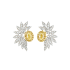 18KG 0.38ct Natural Untreated Fancy Yellow Diamond Earrings