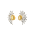 18KG 0.38ct Natural Untreated Fancy Yellow Diamond Earrings