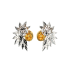 18KG 0.38ct Natural Untreated Fancy Yellow Diamond Earrings