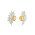 18KG 0.38ct Natural Untreated Fancy Yellow Diamond Earrings