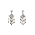 18KG 0.12ct Natural Untreated Diamond Earrings