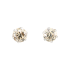 PT900 0.90ct Natural Untreated Diamond Earrings