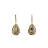 14KG 6.58ct Natural Untreated Brown Chocolate Diamond Earrings