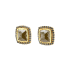 14KG 3.92ct Natural Untreated Yellow Diamond Earrings