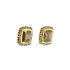 14KG 3.92ct Natural Untreated Yellow Diamond Earrings