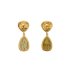 14KG 6.59ct Natural Untreated Yellow Diamond Earrings