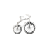 18KG 1.10ct Natural Untreated Bicycle Diamond Necklace