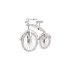 18KG 1.10ct Natural Untreated Bicycle Diamond Necklace