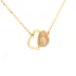 18KG 0.15ct Natural Untreated Happy Diamond Shell Necklace