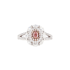 18KG 0.18ct Natural Untreated Pink Diamond Ring MA