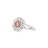 18KG 0.18ct Natural Untreated Pink Diamond Ring MA