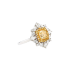 18KG 1.00ct Natural Untreated Yellow Diamond Ring GIA