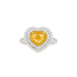 18KG 1.03ct Natural Untreated Yellow Diamond Ring MA