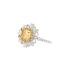 18KG 1.03ct Natural Untreated Yellow Diamond Ring MA