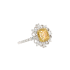 18KG 1.03ct Natural Untreated Yellow Diamond Ring MA