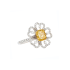 18KG 0.52ct Natural Untreated Yellow Diamond Ring