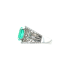 PT900 2.79ct Natural Minor Oil Colombia Green Emerald Diamond Ring GRS