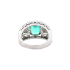 PT900 2.79ct Natural Minor Oil Colombia Green Emerald Diamond Ring GRS