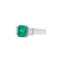 PT900 2.14ct Natural No Oil Colombia Vivid Green Emerald Diamond Ring 