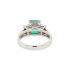 PT900 2.14ct Natural No Oil Colombia Vivid Green Emerald Diamond Ring 