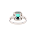 PT900 0.31ct Natural No Oil Colombia Green Emerald Diamond Ring GA