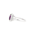 14KWG 2.45ct Natural Untreated Vivid Purple Garnet Diamond Ring