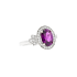 14KWG 2.45ct Natural Untreated Vivid Purple Garnet Diamond Ring