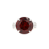 18KG 10.88ct Natural Untreated Red Garnet Diamond Ring