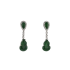 18KG Grade A Icy Green Jadeite Diamond Earrings