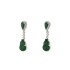 18KG Grade A Icy Green Jadeite Diamond Earrings