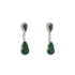 18KG Grade A Icy Green Jadeite Diamond Earrings