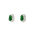 18KG Grade A Icy Vivid Green Jadeite Diamond Earrings