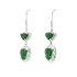 18KG Grade A Icy Vivid Green Jadeite Diamond Earrings