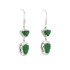 18KG Grade A Icy Vivid Green Jadeite Diamond Earrings