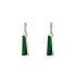 18KG Grade A Icy Vivid Green Jadeite Diamond Earrings