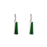 18KG Grade A Icy Vivid Green Jadeite Diamond Earrings