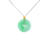 18KG Grade A Green Jadeite Diamond Necklace