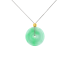 18KG Grade A Green Jadeite Diamond Necklace