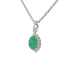 18KG Grade A Icy Green Jadeite Diamond Pendant